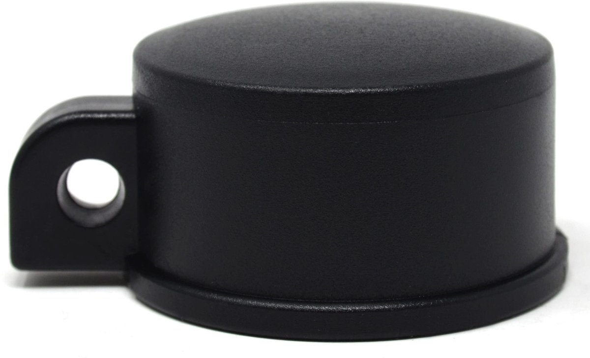 Dailygoody - Solidchoice - Dailygoody - Oogkapjes set - Palenkappen voor ronde palen Ø 59 mm - Zwart - Kunststof oogdoppen - Geschikt voor diverse toepassingen