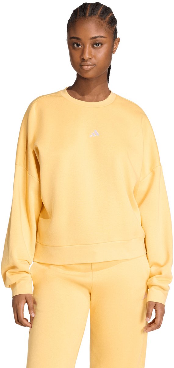 adidas Sweater Dames Essentials Small Logo Feelcozy 2XL Geel