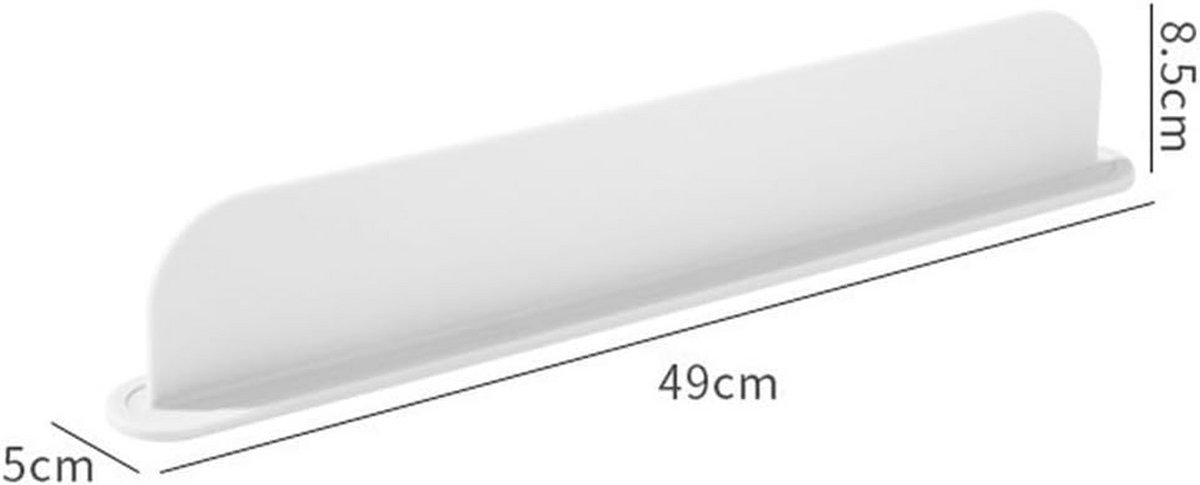 Keukenspoelbak Water Spatbescherming Siliconen Spoelbak Spatbescherming, Achterwand Spoelbak Wasbord voor Spoelbak Accessoires (wit)