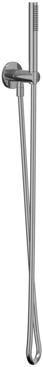 IVY Glijstangset met Handdouche Rond Satin Spray - Doucheslang 150 cm - Chroom