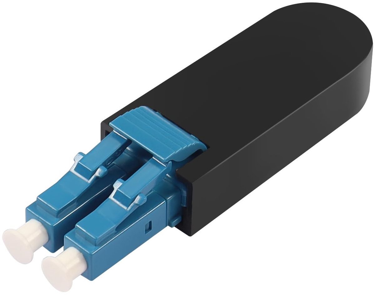 QIANRENON LC Singlemode Fiber Optic Loopback Adapter SM 9/125μm - Duplex Test Plug