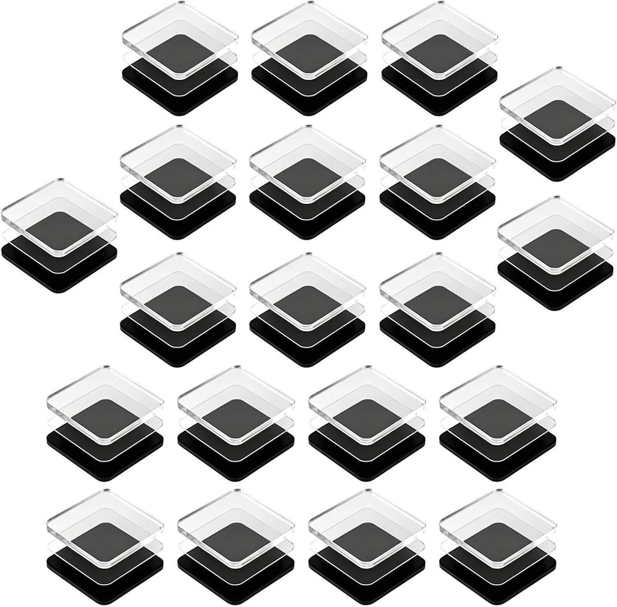 Magneten Maakset - DIY Magneten - Creatief Knutselen - Zonder Lijm - 20 Stuks - Transparant