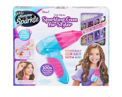 ColorBaby Shimmer N Sparkle Hair Accessory Applicator Wireless and Rechargeable with 600 Coloured Gems, 8 Small Combs, Stickers, Girls Toy, from 8 Years (47912)