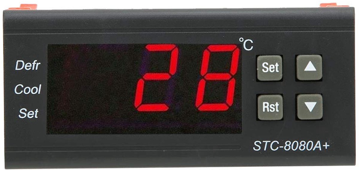 SPHProducts - Digitaal Thermostaat - Temperatuurcontrole - Energiezuinig - 220 Volt - Alarmerende Thermostaat - Geschikt voor Koelen en Ontdooien - Mod...