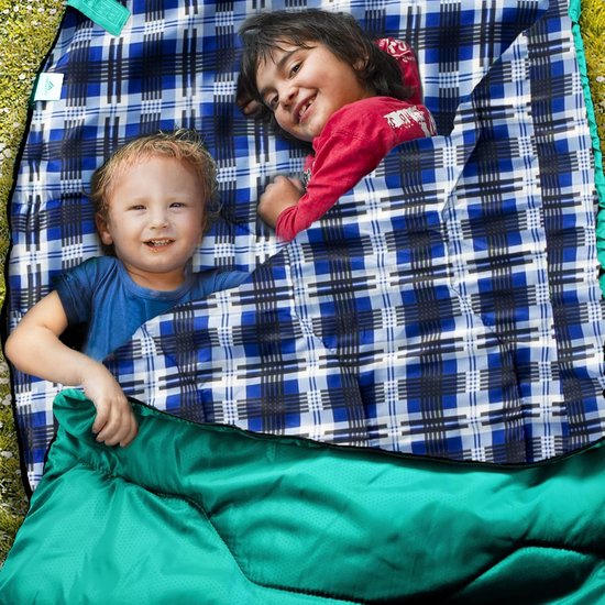 Slaapzak - Outdoor Slaapzak - Kamperen en Hiken - Lichtgewicht en Compact - 2.15 Meter - Groen — afbeelding 3