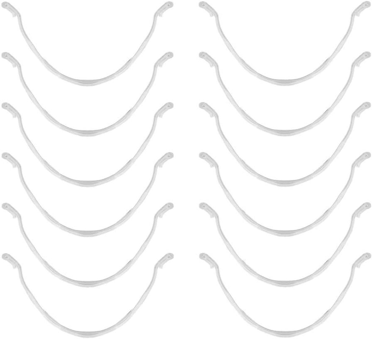 Beugelstrip Mondmasker - Maskerhouder - Meer Ademruimte - Herbruikbaar Binnenframe - 12 cm Lengte - Wit