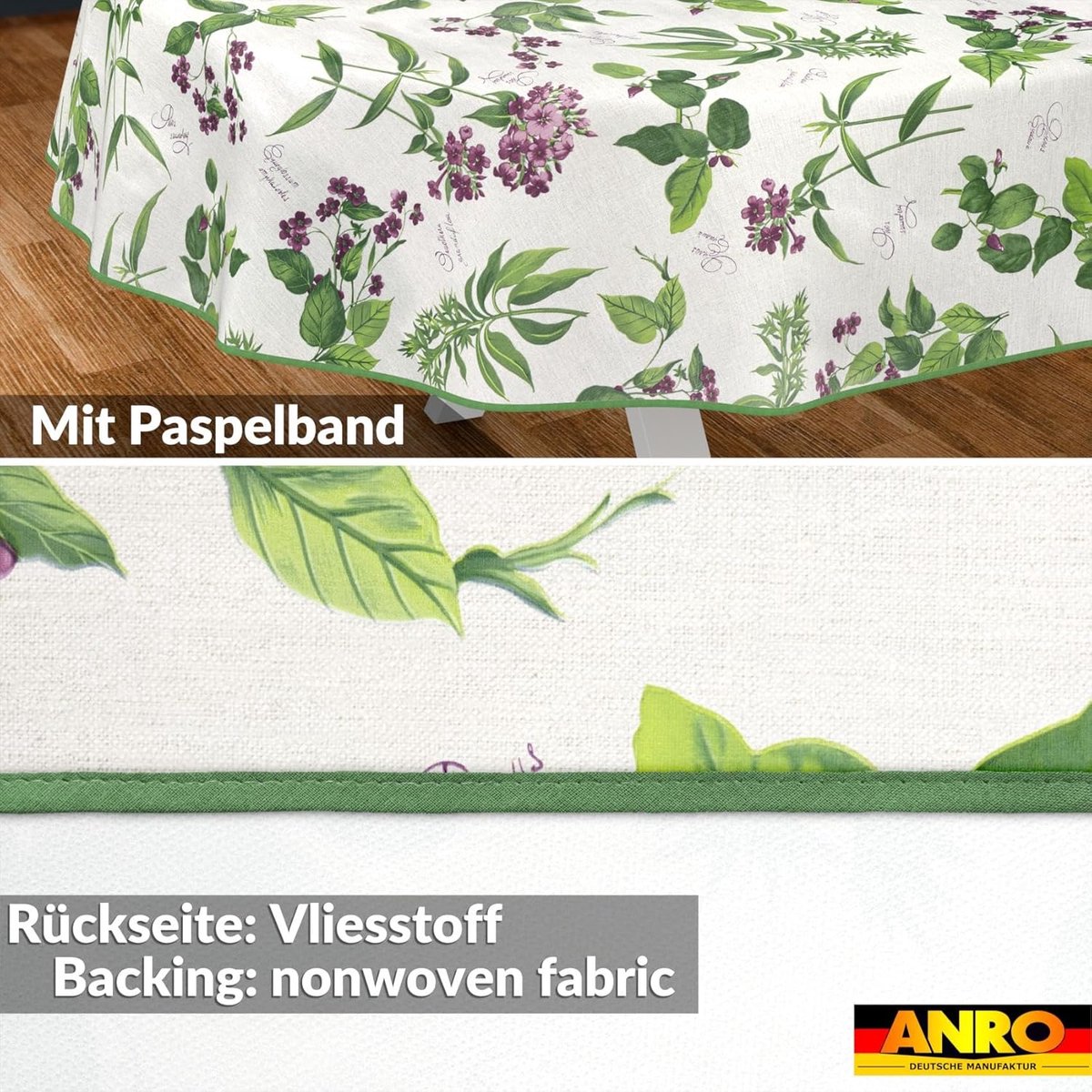 Tafelkleed Wasbaar - Keukentextiel - Tafel Beschermen - Lotus Effect - 200 x 140 cm - Paars