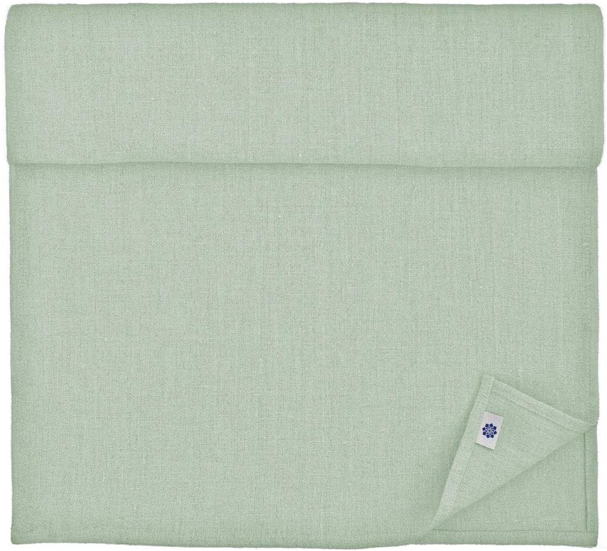 Famanu – Tafelloper Hygge van 100% linnen, lichtblauw, 40 x 270 cm, perfect voor speciale gelegenheden
