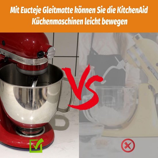Schuifplank Keukenapparaat - Mat Glijder - Apparaat Verplaatsen - Krasvrij Werkblad - 33.9 x 21.6 cm - Transparant — afbeelding 2