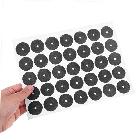 Biljart Stickers - Pooltafel Markeringen - Nauwkeurig Spelen - Zelfklevende Achterkant - 27x20cm - Zwart van Merkloos — afbeelding 5