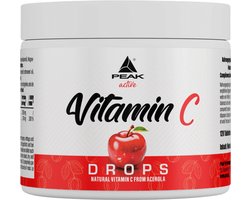 Peak Peak Vitamin C Drops (120 Tabs) Cherry - Vitaminen, mineralen & gezondheid - Vitaminen