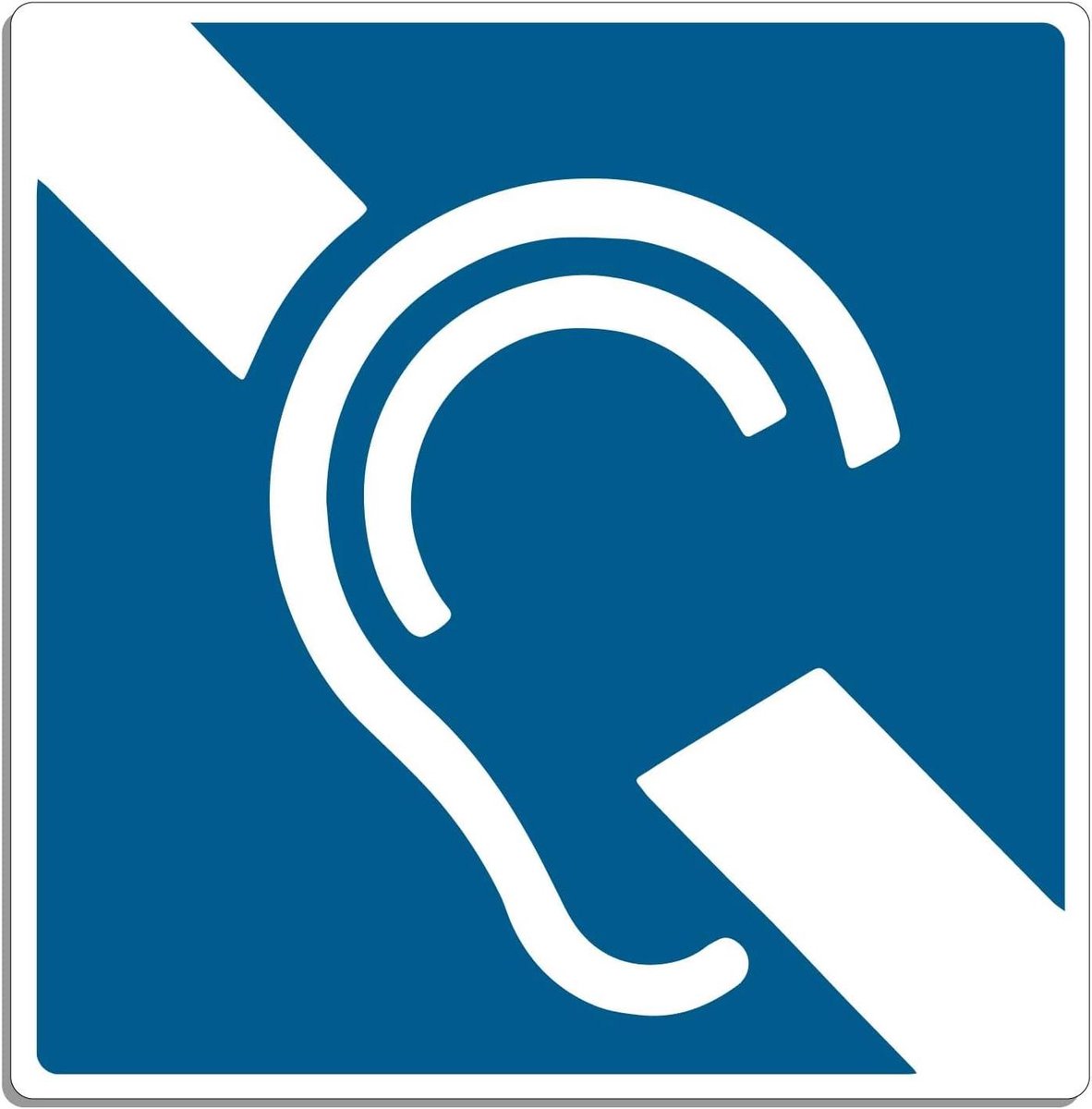 Auto stickers - Waarschuwingsstickers - Veiligheid aangeven - Zelfklevend - 8.5 x 8.5 cm - Blauw