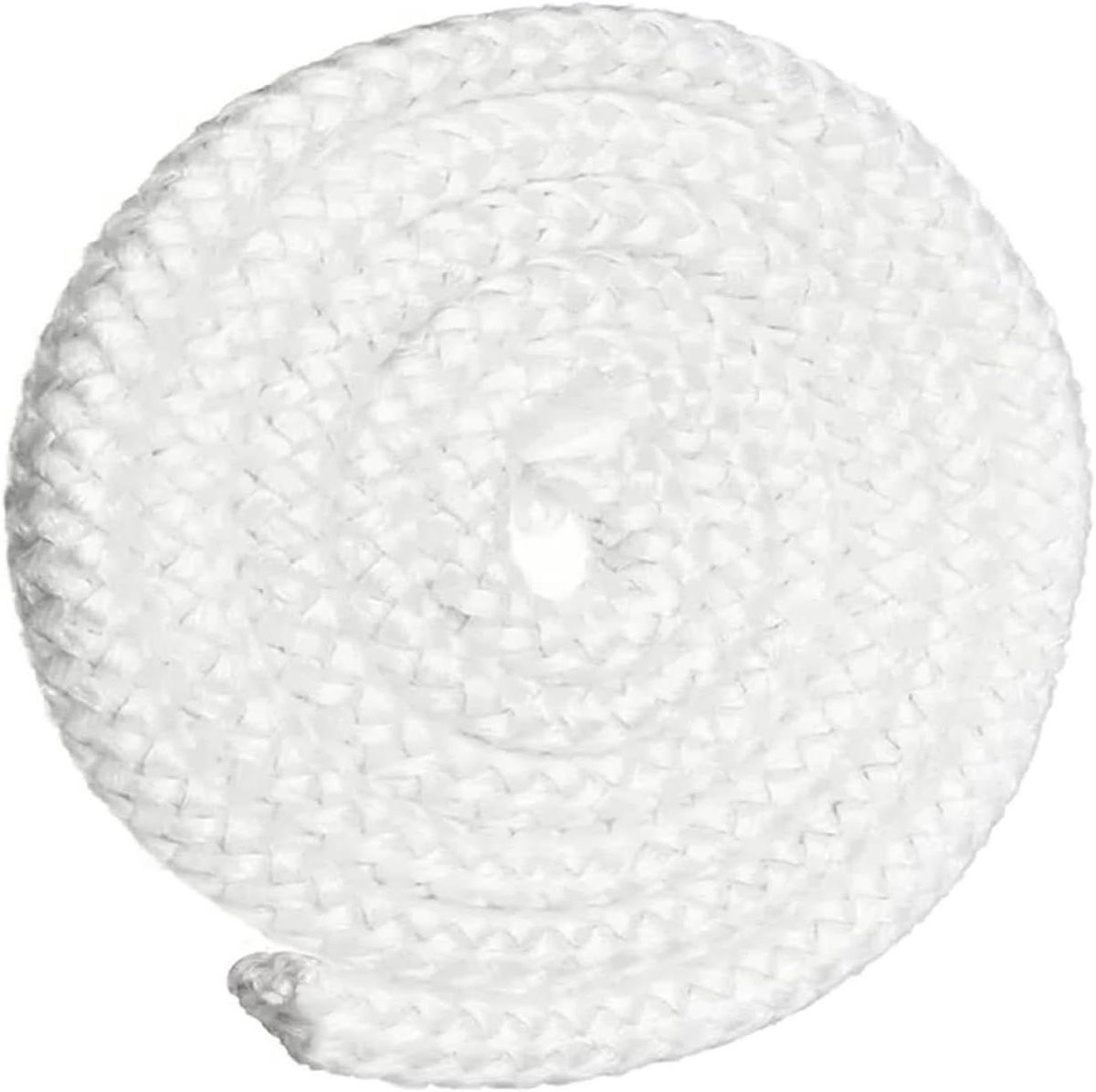 Kachelkoord - Glasvezel afdichting - Kachel onderhoud - Hittebestendig materiaal - 6 mm - Wit