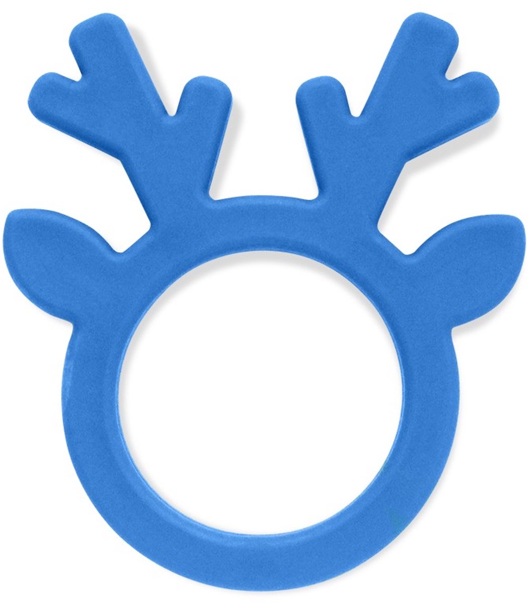 ARK Therapeutic bijtspeeltje rendier kauwspeelgoed extra sterk blauw.