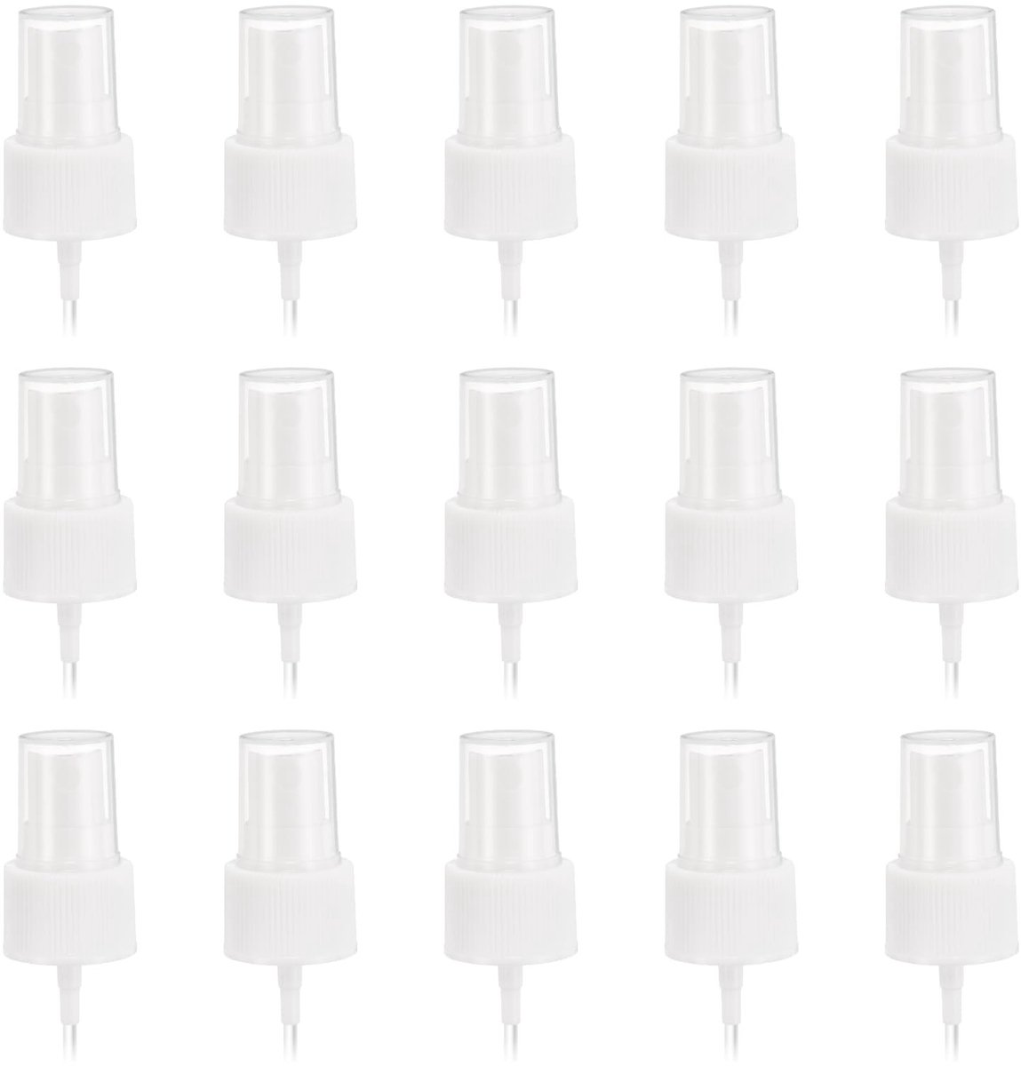 aladdien - Spray Caps - Vernevelaar - Transparant - Herbruikbaar - Voor Fijne Spray - Geschikt voor Essentiële Oliën - Set van 50