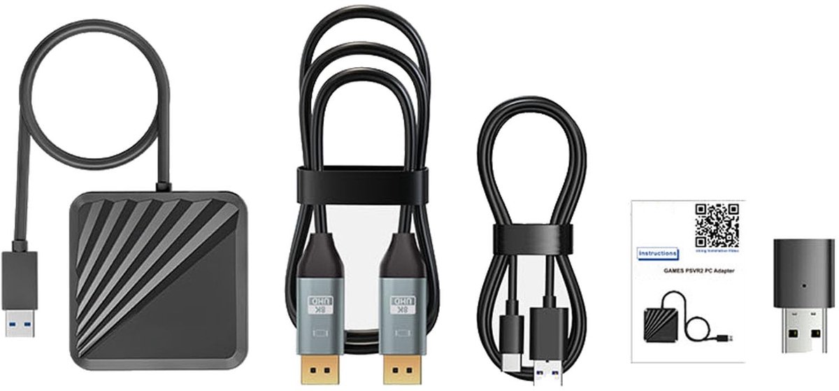 ONF3 - Adapter voor PS VR2 - Bluetooth Receiver - Verbeter je VR-ervaring - Compatibel met Windows PC - Verbeterde connectiviteit - Snelle insta...