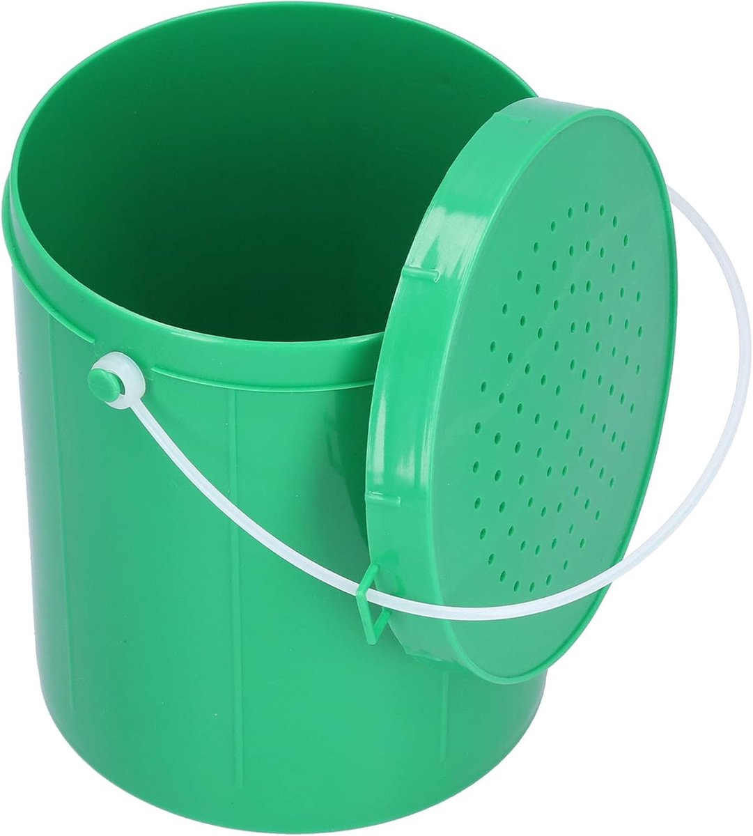 Plastic Visemmer - Aasdoos Kunstaasdoos - Buitenvissen - Ademend Ventilatieontwerp - 12x10x9 cm - Groen