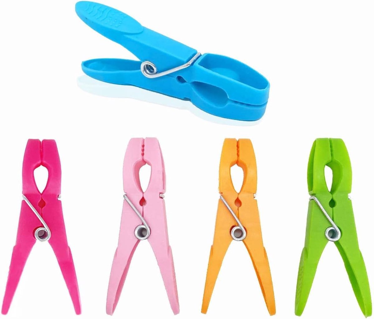 Wasknijpers - Kledingclips - Kleding Drogen - Sterke Grip - 48 Stuks - Veelkleurig