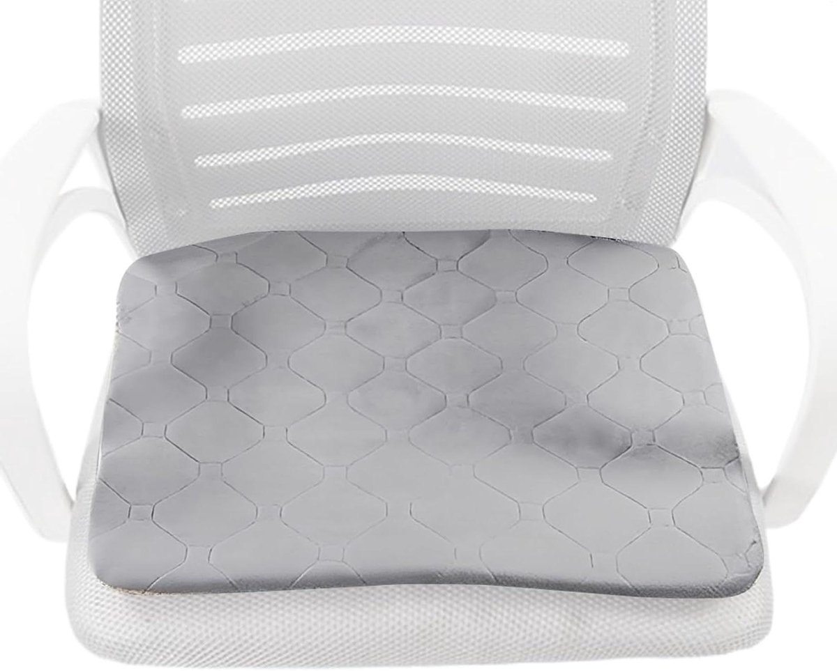Verwarmd Stoelkussen - Stoelverwarming - Comfort Verwarmen - 6 Temperatuurstanden - 45x45 cm - Grijs