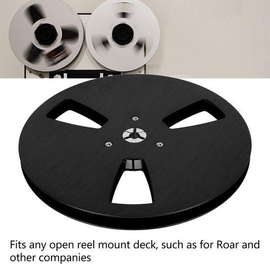 aladdien - Lege Tape Reel - 7 Inch Open Reel - Perfecte Pasvorm - Zwart - Geschikt voor Reel-to-Reel Tapes - 1/4 Inch Tape - Universeel Ontwerp van Aladdien — afbeelding 3