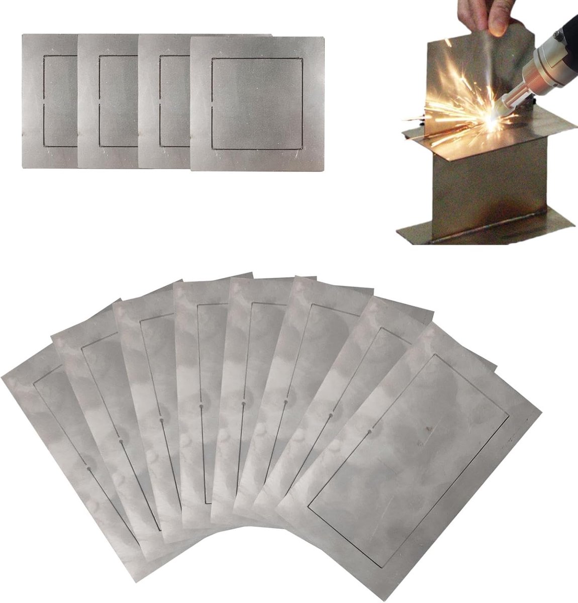 Oefenlasplaten - Las oefenmateriaal - Lassen oefenen - Set van 12 stuks - 512 inch diameter