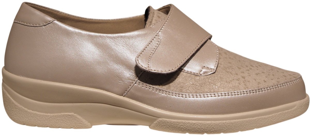 Solidus 26530.40558 Beige klitteband schoen met stretch