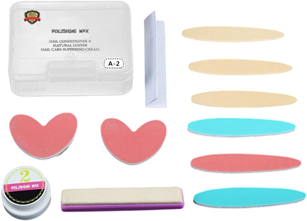 Nagel Polijst Set - Manicure Pedicure Tools - Thuis Nagelonderhoud - Duurzaam & Praktisch