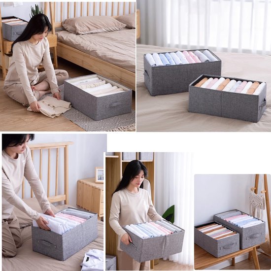 Opvouwbare opbergdoos beige gevlekt 15x31 cm - Electro Dépôt