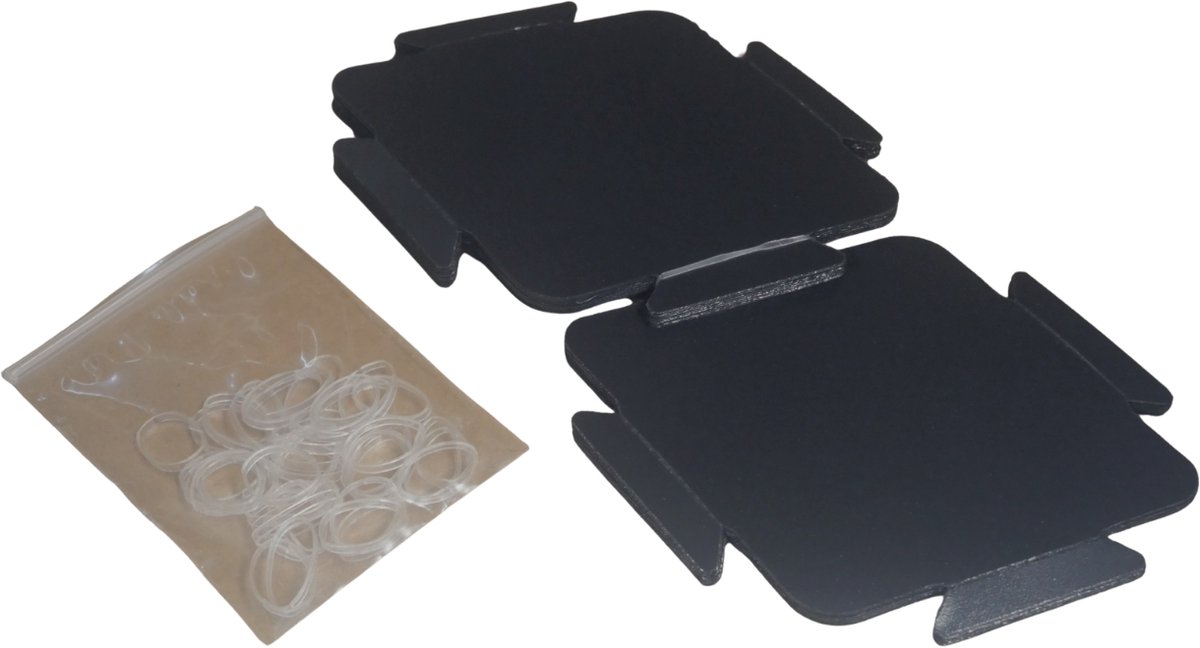 Sheedz creatieve lampenomhulsel zwart 18 stuks design set.