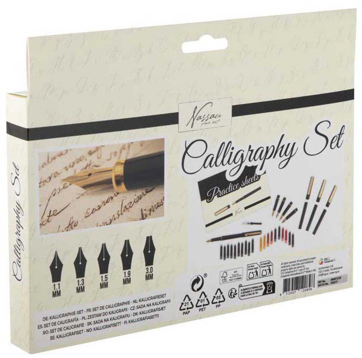 Kalligrafie Set 35pcs - Kalligrafiepennen & Handlettering Benodigdheden - Inclusief Gekleurde Inkt — afbeelding 3