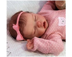 Realistische Reborn Pop - Levenselke Baby Pop - Rollenspel Speelgoed - Anatomisch Correct - 45.7 cm - Roze