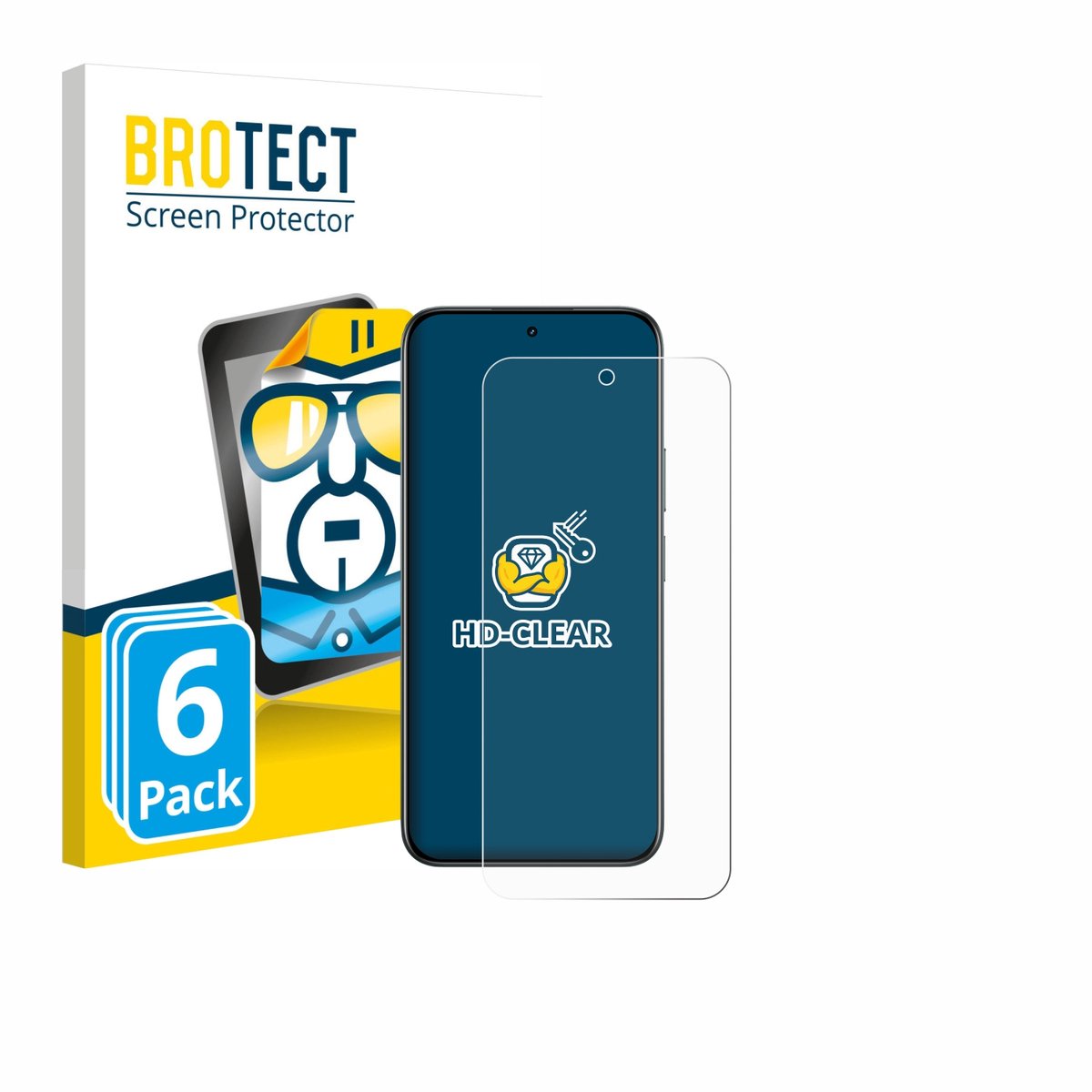 BROTECT - Screenprotector voor realme C85 5G - Folie Beschermfolie transparant 6 Stuks