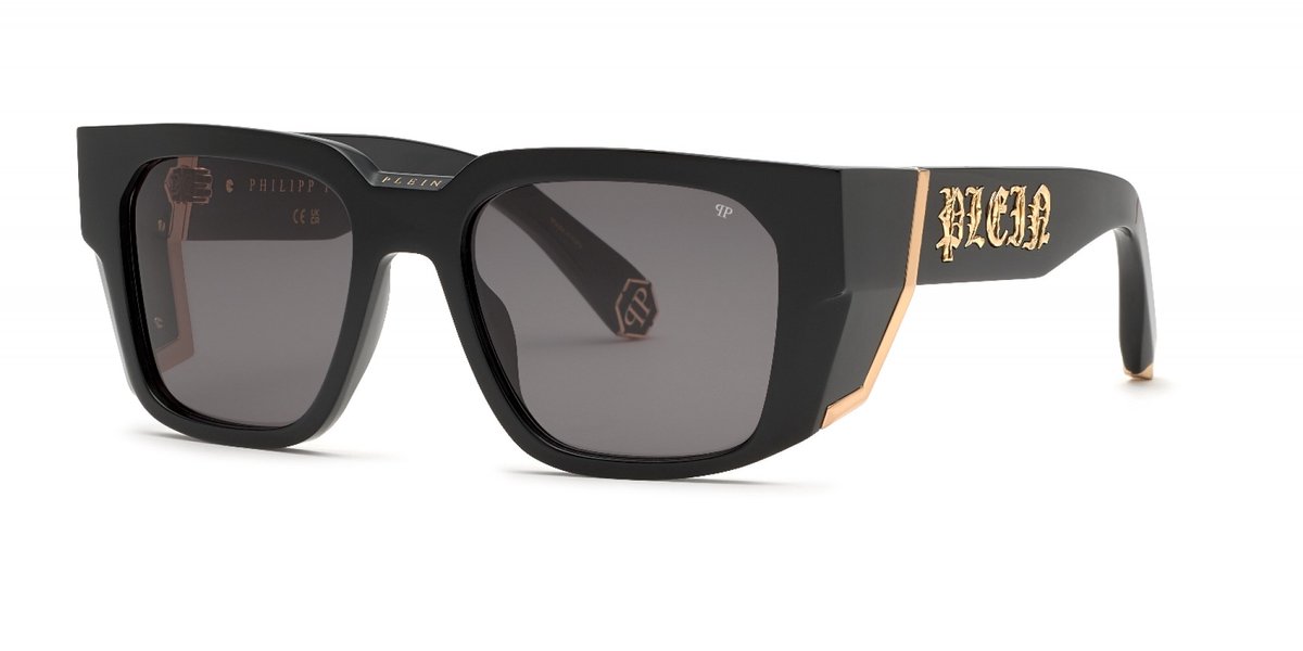 Philipp Plein SPP130M Nero lucido 54/19/135 MAN Zonnebrillen