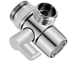 Kraanomleider M22 naar F1/2+F3/4+M24+M26+M28 Adapter - Zilver