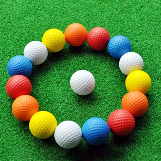 Oefen Golfballen - Zachte Golfs - Binnen En Buiten - Realistisch Gevoel - 42mm Diameter - Mix Kleuren — afbeelding 2