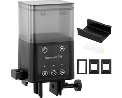 Automatische Visvoederbak - Voerdispenser Aquarium - Vissen Voeren - Vochtbestendig Ontwerp - 320 ml Capaciteit - Zwart