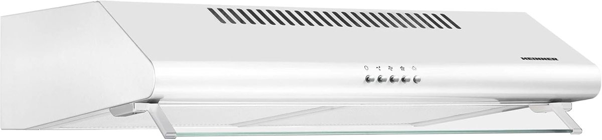 Heinner CH-400 Onderbouw Afzuigkap 60 cm – 326.4 m³/u – 3 Standen – 2x 60 W Motor – 1x 2 W LED-Verlichting – 2 Aluminium Vetfilters – 5 Jaar Garantie – Zwart