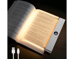 1 stuks – leeslampje voor boek – leeslampje voor in bed – flexilight – leeslampje volwassenen – leeslampje voor boek oplaadbaar usb -leeslampje boek – platte leeslamp – platte leeslamp usb – 3verstelbaar – wit