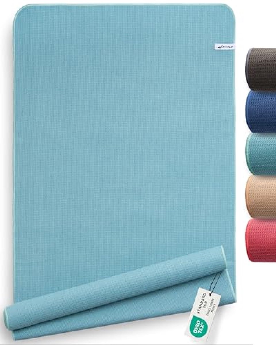 Yoga handdoek - Antislip handdoek - Hot yoga fitness - Sneldrogende microvezel - 185 x 63 cm - Jade