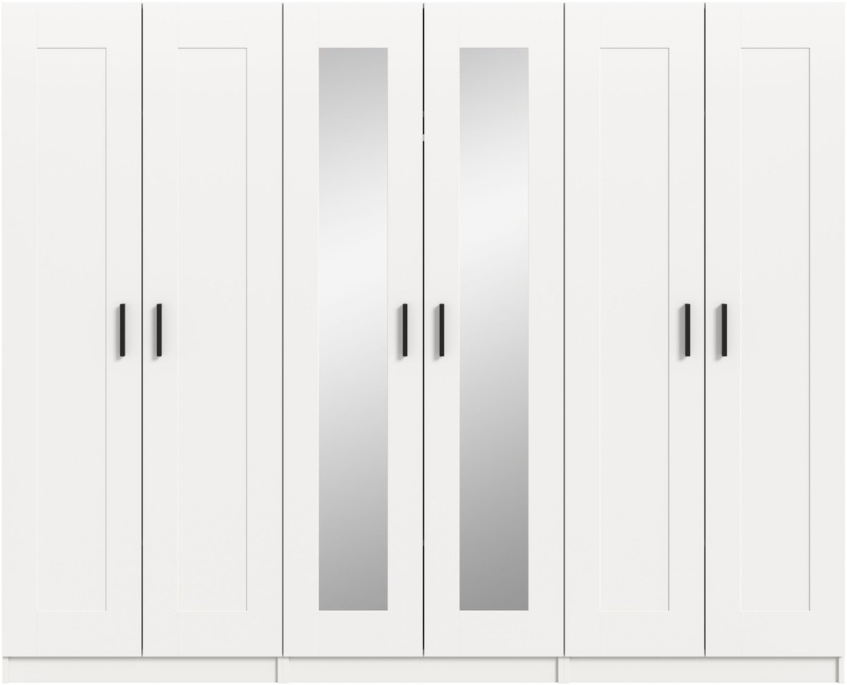 Xonox.Home Kledingkastcombinatie Visby wit B/H/D: 240x194x56 cm