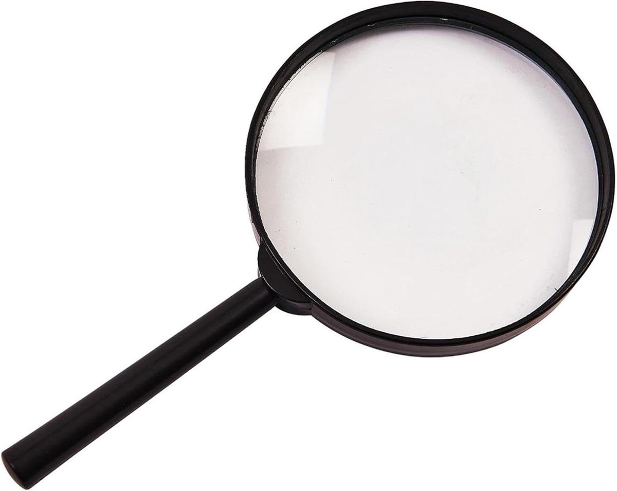 Vergrootglas Handheld - Leesloep - Gedetailleerd Lezen - Glazen Lens Verlichting - 100mm Diameter