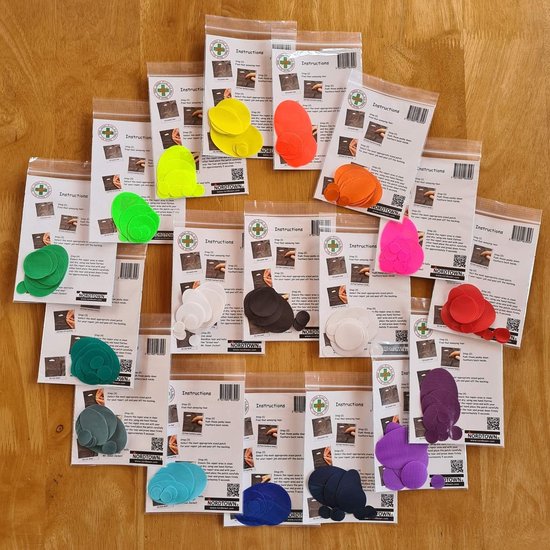 Reparatiestickers Kleding - Zelfklevende Patches - Kleding Repareren - Waterdicht Ripstop Materiaal - 11 Stuks - Donkerblauw — afbeelding 3