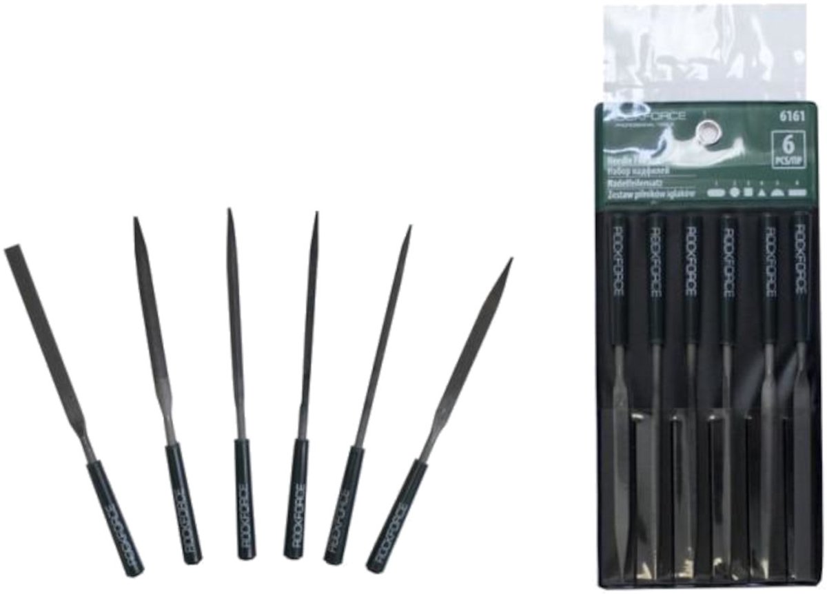 Rockforce RF-6161 Serie - Vijlenset - 6 stuks - Hoogwaardige Staal - Verschillende Profielen