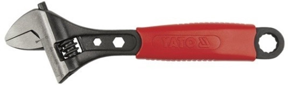 Yato - Verstelbare Zweedse Sleutel - 200 mm - Stalen Handgreep