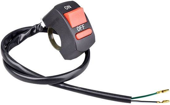 Motorfiets Stuur Schakelaar - Aan-Uit Knop - Led Koplamp Scooter Electrische Brommer - Fiets Accessoire. — afbeelding 3