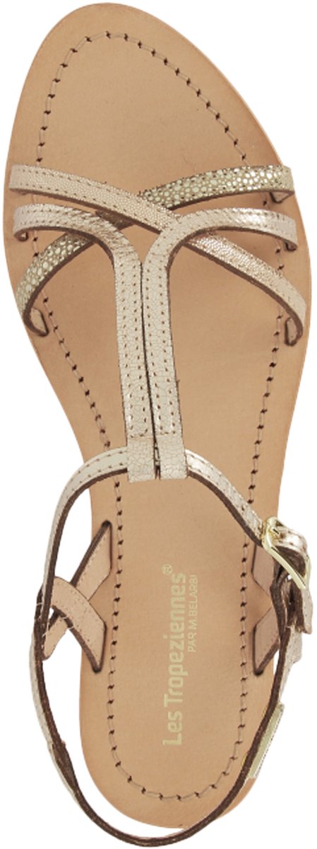 Hemmagum leren sandalen