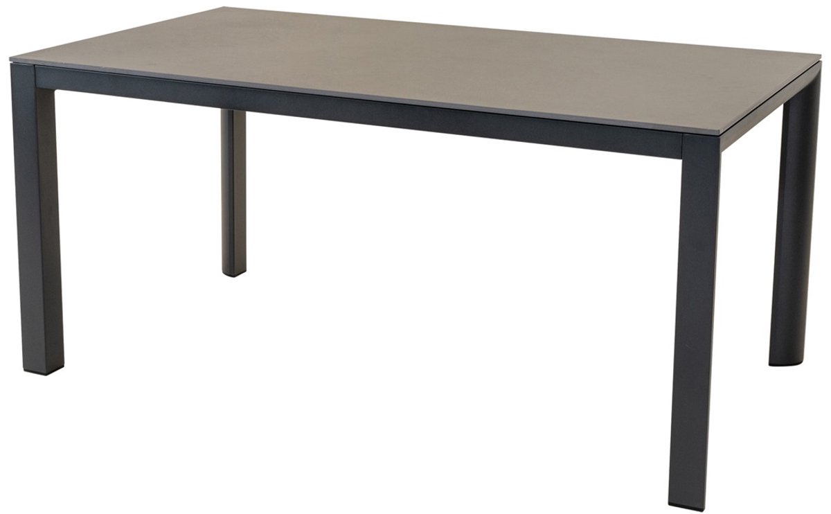 Lesli Living - Tuintafel Geneva - Grijs - 160x90cm