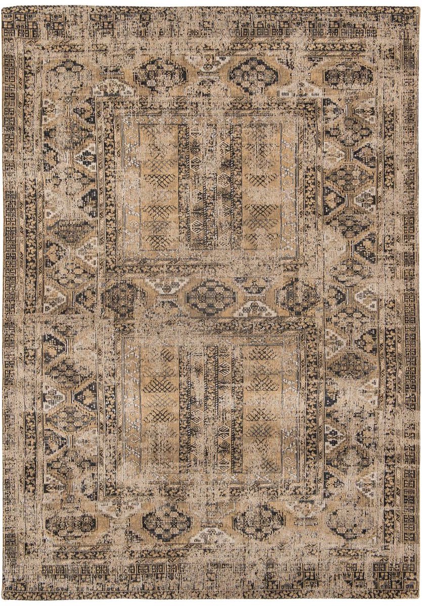 Wasbaar Binnen & Buiten Vloerkleed - Louis De Poortere Hadschlu Agha Old Gold - Laagpolig Tapijt - Gerecycled PET - Made in Belgium - Circulair, foto 2