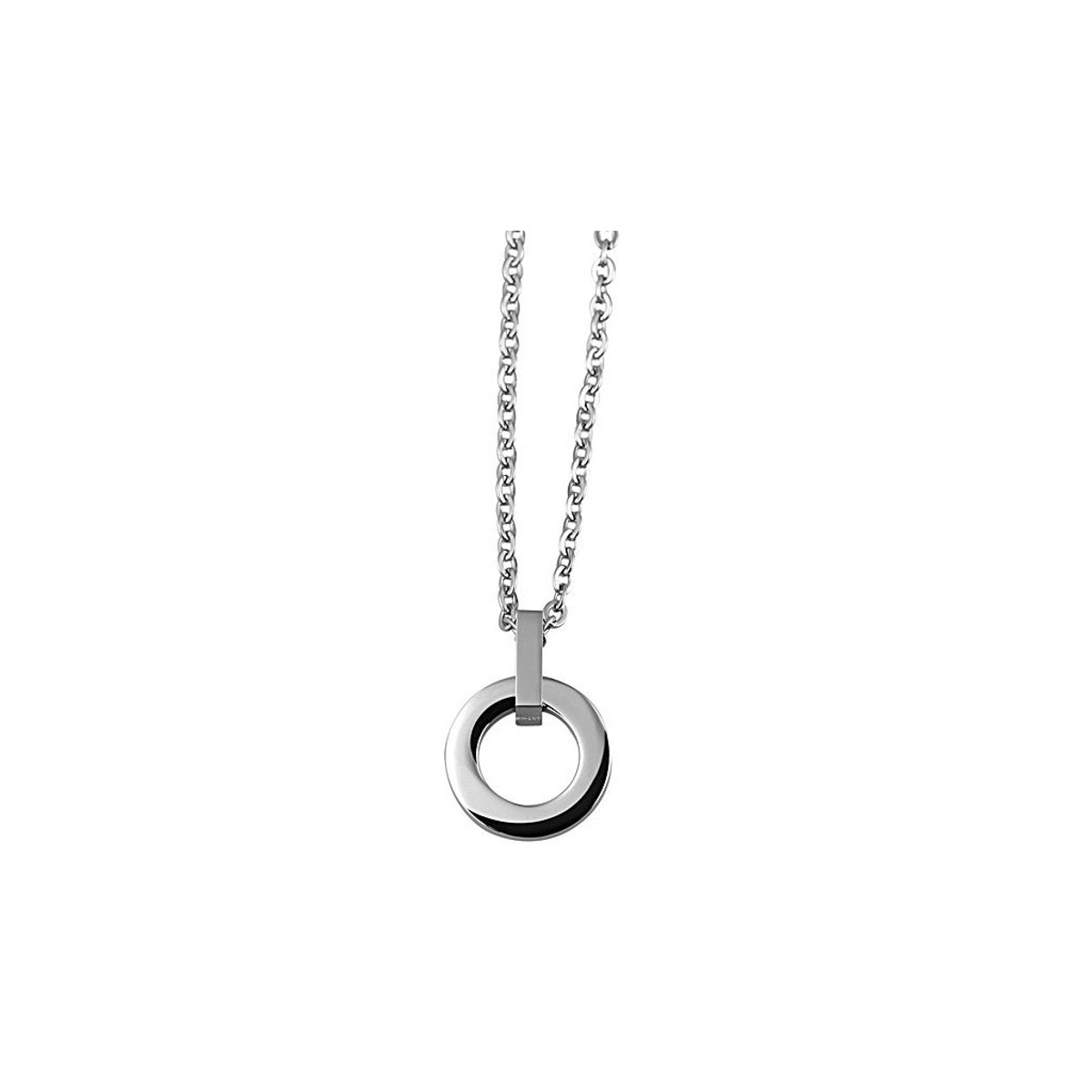 AKZENT Akzent dames ketting met hanger Tarti dames ankerketting van roestvrij staal, lengte: 65 cm / dikte: 3 mm