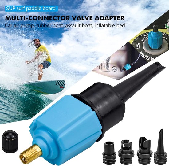 Sup Pomp Adapter - Opblaasbare Adapter - Watersport Accessoire - Robuuste Lekvrije Structuur - 17.4 x 12 x 3.5 cm — afbeelding 4